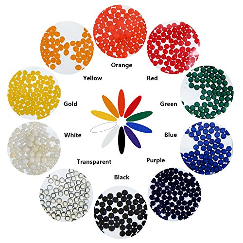 eBoot Wasser Perlen Wasser Wachsenden Kugeln Gelee Kristallkugeln Vase Füller Perlen für Hochzeit und Hausdekoration, 10 Farben, 40 Packungen - 7