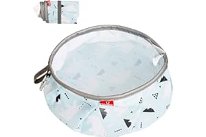 wakytu Reisenäpfe Hundenäpfe Faltbare Reiseschale Hundenapf Auslaufsichere mit Bergsteigerkarabiner für Katzen Haustiere und Hunde für Wasser und Futter (Wasserschüssel, M)