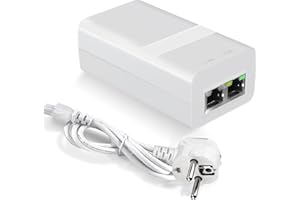 PROCET Gigabit PoE Injector 36V-48V 15.4W IEEE802.3af Standard Compliance PoE Ethernet Adapter for eero PoE 6, UniFi U6 Pro, U6 Mash Pro, G5 Bullet, Reolink RLC-810A/820A IP Camera, Wireless AP