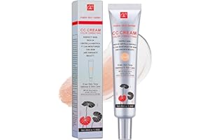 GROSPE Centella Asiatica Color Correcting CC Cream Foundation Full Coverage Unsichtbare Poren Langanhaltendes Makeup Feuchtigkeitsspendende CC Creme für natürlich strahlende Haut (#2 Light, 45ml)