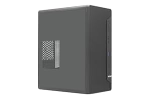 Nuwo Opal ZK550 | Case PC Compatto MicroATX | Alimentatore 500W | Case PC Desktop Office Mini Tower mATX | USB 3.0 | Nero