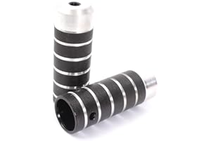 KHEBIKES KHE COP Pegs BMX filetage axe 10 mm ou 3/8", aluminium noir, 246 g la paire T32