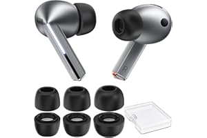 AhaStyle Punta per auricolari in schiuma di memoria per Samsung Galaxy Buds3 Pro (2024)【Adatta alla custodia di ricarica】 3 coppie S/M/L Memory Foam Ear Replacement Tip