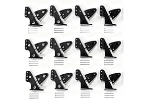 AONTOKY 12 Sets Nylon Control Horns L20×W14×H29mm 3 Holes Positions for RC Airplane KT Model Plane DIY Parts Accessories with M2x16mm Screw