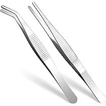 Pinzette Di Precisione Con Punte In Gomma - 2 Pezzi Antiscivolo Per Modellismo, Gioielli, Laboratorio - Foto 3