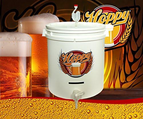 HOPPY 33L / 7 GAL FERMENTER BUCKET W/ LID FERMENTATION VESSEL HOMEBREW BEER WINE