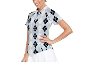 Soneven Poloshirt für Damen Kurzarm Sportshirt Damen mit 1/4 Reißverschluss Sport Tshirts Damen Schnelltrocknend Atmungsaktiv Polohemd für Golf Reiten Tennis Fitness Trainning Laufen