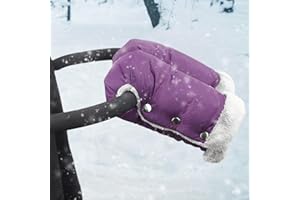 SHICHANGDA Baby Stroller Warm Gloves | Waterproof Stroller Mittens for Handlebars | Universal Warm Pram Hand Muff | Stroller Fleece Hand Muff for Cold Weather Outdoor Traveling and Walking