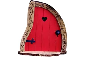 WANGDUODU Porte de fée pour Arbre, Porte de Jardin féérique Miniature, Porte de Conte de fées, Porte endormie et Statues d'arbre, Sculpture de Cour et de Jardin, Maison Mystique féérique