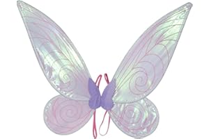 Aunaeyw Luminous Fairy Wings for Girls Children Adults Butterfly Fairy Wings Elf Angel Wings Halloween Costume for Sparkle Princess Party Favour