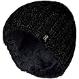 HEAT HOLDERS - Mens Fine Ribbed Fleece Lined Thermal Winter Knitted Beanie Hat