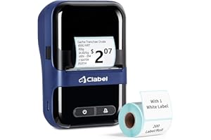 CLABEL Mini Stampante per Etichette Portatile: 230B Bluetooth Termica 300DPI Etichettatrice Adesive Compatibile con iOS e Android Label Printer con 1 Rotolo di Etichette per Ufficio Casa Prezzo