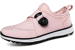 BOEBIZ Waterproof Golf Shoes Women's Pink Outdoor Lightweight Premium Golf Sneakers Girls Comfort Sneakers 36-47 Sizes