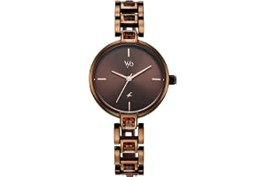 Fastrack Vyb Manifester Quartz Analog with Brown Dial Brown Strap Watch for Women - FV60104QM01W