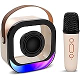 pTron Newly Launched Fusion Moment Mini Bluetooth Speaker with Mini Wireless Karaoke Mic, RGB Lights, Voice Change Effects, 6