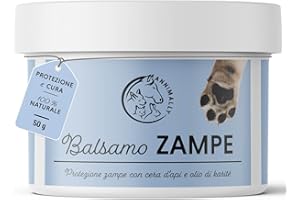 ANNIMALLY Balsamo Zampe Cane 50g - Crema polpastrelli Cane Naturale con Burro di karité e Olio di Calendula - Ideale per la Protezione Zampe Cane Caldo e Protezione Solare Cane - Balsamo polpastrelli Cane