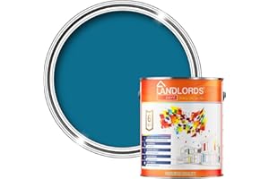 LANDLORDS PAINT Landlords Anti Damp, Anti Mould and Condensation - Sky Blue Matt Finish - 1 Litre - Prevent & Control Damp On Internal Walls & Ceilings - Easy To Apply