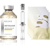 Hyaluron Serum Microneedling 50ml,4PCS Collagen Mask,Moisturizing | Anti-aging Serum for Microneedling, Collagen Mask, Reduce