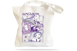 AYVRUOP k-Pop Demon Hun-ter Sac Fourretout en Coton,Kpop Dem0n Hunter Merch,Sac en Toile de Jute,Sac de Courses SKZ,Kpop Accessoires,Cadeau pour Les Fans