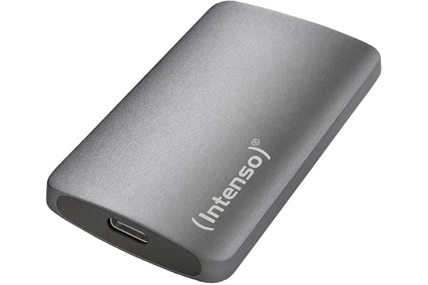 Intenso SSD Externe TX800, 1 to Portable Solid State Drive, Super Speed USB 3.2 Gen 2x2 (20 Gbit/s), jusqu'à 2100 Mo/s