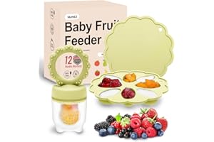 LILGOO Baby Food Feeder & BPA-Free Storage Tray Set, Safe Feeding for Healthy Nutrition, Easy Release Silicone Tray for Homemade Purees