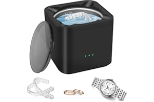 HNCY Denture Clearner Ultrasnoic, 42000Hz/180ML Ultraschallreinigungsgerät Brille, Dental Pod für Zahnersatz, Aligner, Mundschutz und alle Dentalgeräte,Tragbarer ultraschallreiniger