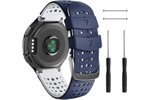 ANBEST Cinturino di ricambio per Garmin Forerunner 235/735XT/620/630/230/220, in silicone per Approach S20/Approach S5/Approach S6