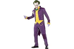 Funidelia | Déguisement Joker - Arkham City 100% OFFICIELLE pour homme Super héros, DC Comics, Méchants, accessoire pour déguisement - Déguisements amusants pour vos soirées.