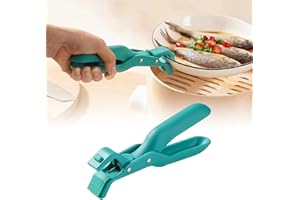 GENERIC Anti Scald Bowl Holder Clip, 2 Pack Hot Plate Gripper Multi-Function Anti-Scald Bowl Clip for Bowls & Dishes Non-Slip Microwave Air Fryer Tongs (Green-1PC)