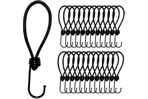 Offgridtec 25 x spänngummi 18 cm, expander med 5 mm krokar, universellt elastiskt band för presenning, släpvagnsnät