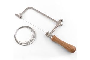 Z-LEAP 1PC Wire Saw Frame Coping Saw Telaio in Acciaio con Dia 0.5mm Filo Diamante per Fai Da Te e Taglio Piastrelle Pietra di Giada Ceramica Vetro Legno Metallo