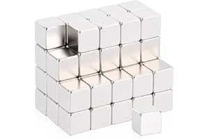 Aenienoe 50 Stück Neodym Magnete Extra Stark 10x10x10mm Mini Magnete Stark Klein Magnets für Magnettafeln Kühlschränk Whiteboard Bastelarbeiten Fotos