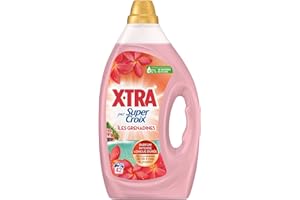 SUPERCROIX Xtra par Super Croix-Lessive Liquide- Îles Grenadines- Fleurs Précieuses des Iles & Baies de Groseille- Moment Evasion -Experience Sensorielle-Parfum Intense-Longue Durée-Efficace dès 20°C-42 Lavages