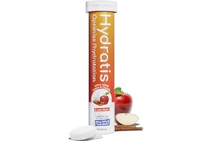 HYDRATIS - Pastilles Hydratation Electrolytes - Pomme Cannelle [Gamme Chaude] - Améliore l'Hydratation et Favorise l'Énergie - Formule Isotonique - Sport, Récupération, Bien-être (20 pastilles)