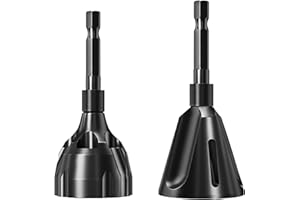 BASETOUSUAL 2 Pièces Outil de Chanfrein Externe,Outil de Chanfrein Externe en Métal,Ebavureur Tige Filetée,Outil de Chanfrein Externe pour Outils de 5 à 25 mm 3 à 20 mm
