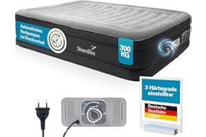‎SKANDIKA Skandika Doppel Luftmatratze Sveja Premium | aufblasbare Matratze für 2 Personen, selbstaufblasend, mit Pumpe, einstellbare Härte mit Smart Air Control, ohne Nachpumpen | Luxus Luftbett, Gästebett