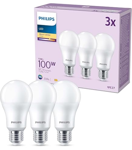 Philips ampoule led Sphérique E14 40W Blanc Chaud Claire, Verre, Lot de 2 pas cher