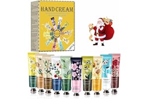 RAKIUTY Set de Cremas de Manos Navidad,Set de Cremas Mujer Regalo,Cremas de Manos para Mujer Regalo,para Cumpleaños y Fiesta,10 Piezas