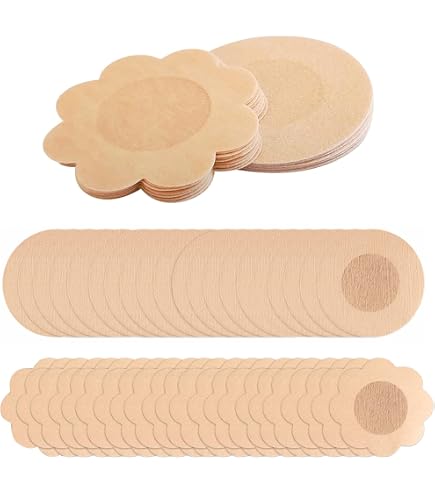Tripetals Lot De 12 Paires Cache-Tétons Invisibles Réutilisables - Pasties Adhésifs Respirants Dentelle Holographique Pour Robes Dos Nu