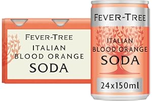 FEVER-TREE Italian Blood Orange Soda 6x150ml (Pack of 4, Total 24 Cans)