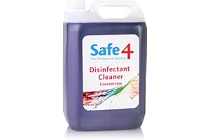 Safe4 5L Professional Pet & Animal Safe Multi-Purpose Disinfectant Cleaner Concentrate – Lavender - Ideal for Home, Animal, Bird & Pet Cages, Vets & General Commercial & Domestic Cleaning – UK Made