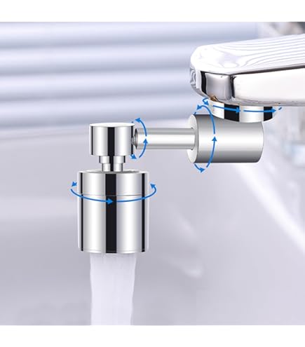 Prolunga Rubinetto Girevole 1440° - Areatore Per Bagno E Cucina Con Doppia Uscita - Foto 6