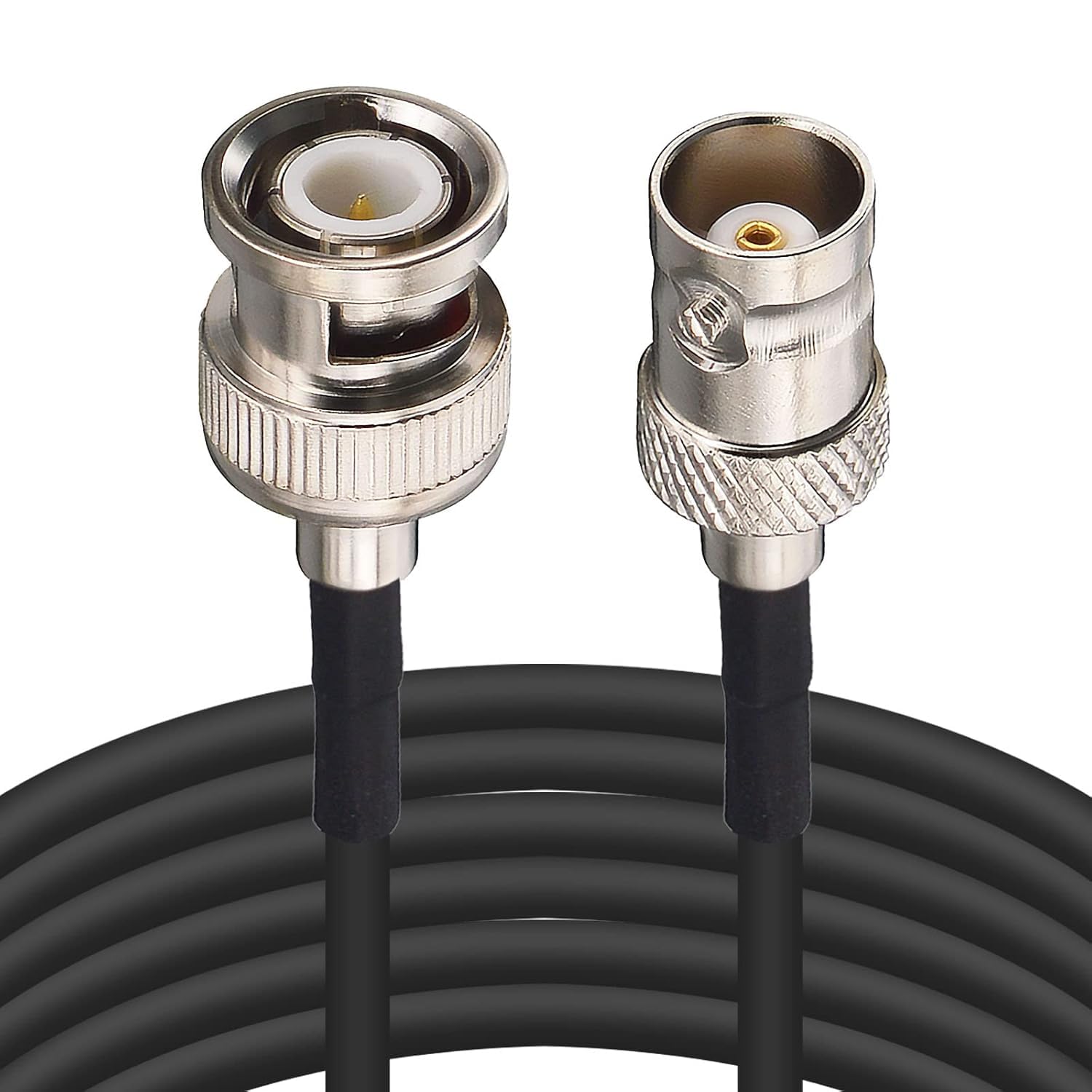 Integrative BNC Male to Female Extension Cable CCTV Extension Cable 50 Ohm RG58 for Ham Radio CCTV Wireless Microphone System Security Camera Monitor Converter SDI Video DVR- 12 Mtr.