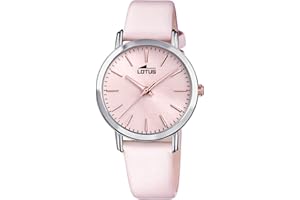 LOTUS Reloj Mujer Caja de Acero Inoxidable Correa de Cuero