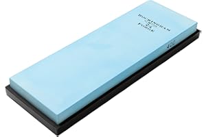 Rockingham Forge Affilacoltelli in ceramica grana 400 grossolana/pietra per affilare coltelli, base in silicone antiscivolo, RFC-186C