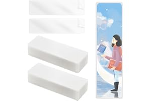 XIHIRCD 100szt Woreczki do Laminowania Zakladek, 21x5,1cm Woreczki do Laminowania na Goraco 0,125mm Przezroczyste Koszulki na Zakladki dla Milosników Ksiazek Milosnicy Przyrody