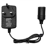 RBNANA Car Plug Adapter, 100V-240V 2A AC Mains to 12V DC Car Converter Cigarette Lighter, Car Plug Adapter Socket Power Adapt