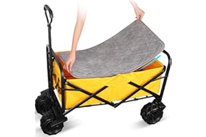 XGANGM Carro Pieghevole per Esterni Carrello Staccabile Fodera pi Spugna di Velluto, per Spesa Accessori per carrelli da Campeggio Portatili - tampone di Spugna, 62 x 39 cm
