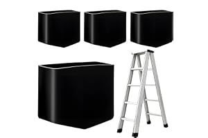 4 stycken stegfötter, 40 x 22 stegfötter ersättning, halkfria ersättningsfötter för stegar, universella gummifötter för stega