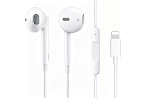 Qi Gxinr Écouteurs Filaires pour iPhone 14, Écouteurs Intra-Auriculaires, Micro et Contrôle du Volume pour iPhone 13 Pro Max/12/Mini/11/XR/XS/X/8/7/SE